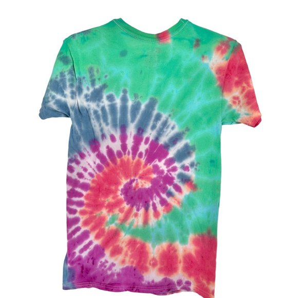 Hanes ComfortSoft Tie-Dye T-Shirt Small Unisex Tagless SS Multi-Color - Picture 3 of 6